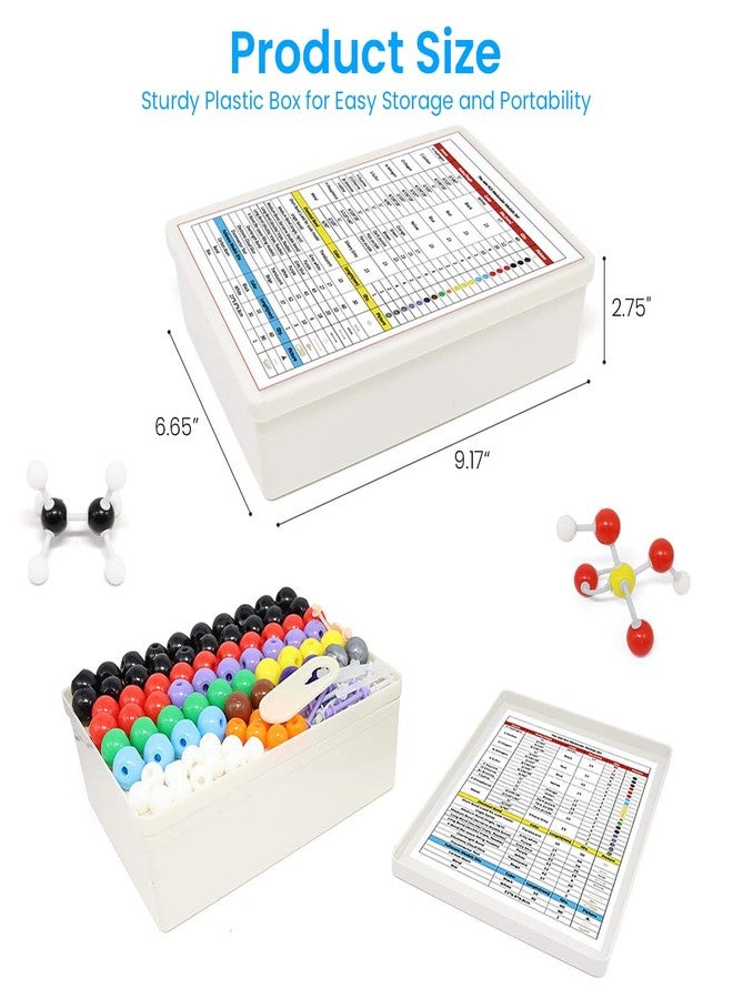 PATPAT® Chemistry Molecular Model Kit (444 Pieces), Student or Teacher Set for Organic and Inorganic Chemistry Learning, Motivate Enthusiasm for Learning and Raising Space Imagination, A Fullerene Kit - Image 2